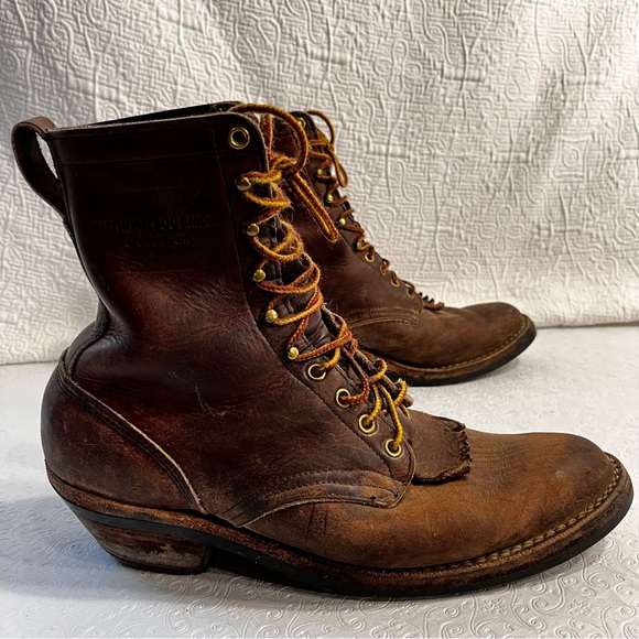 Whites Boots Hathorn Packer Rancher Logger Leather Vintage Work Boots Mens 9.5 D - Picture 1 of 16